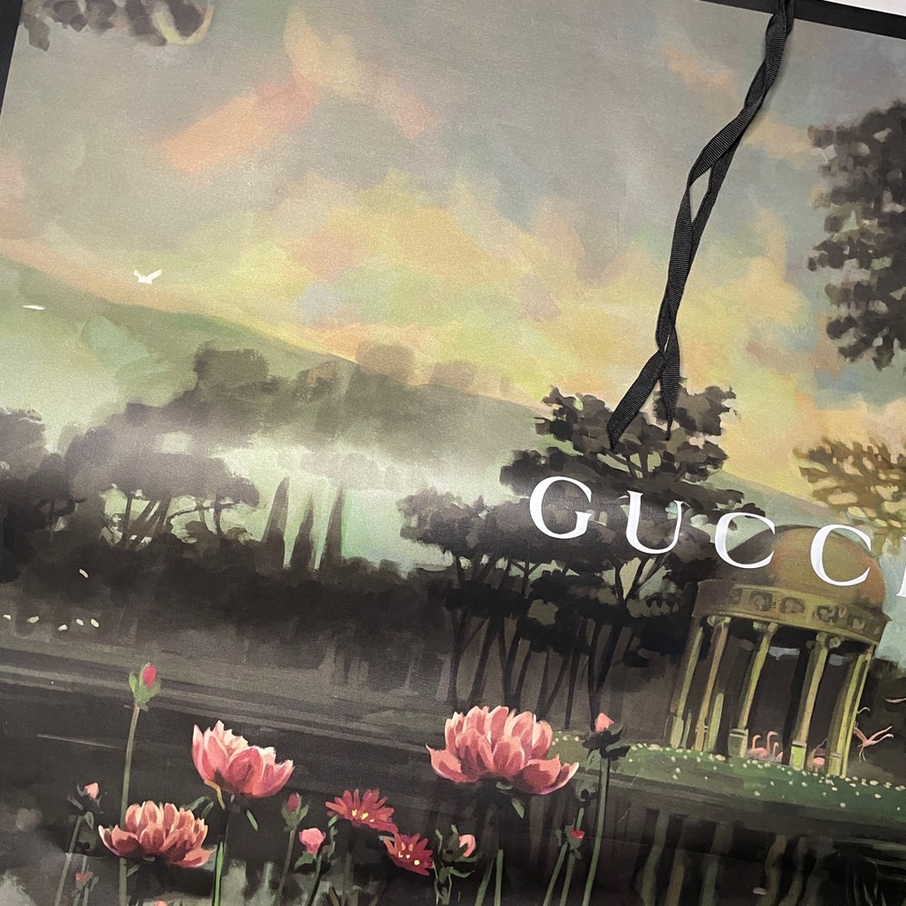 GUCCI Extra Large Shopping Bag Gift Bag 34x25 EMPTY BAG Limited Edition Bag - Picture 3 of 8